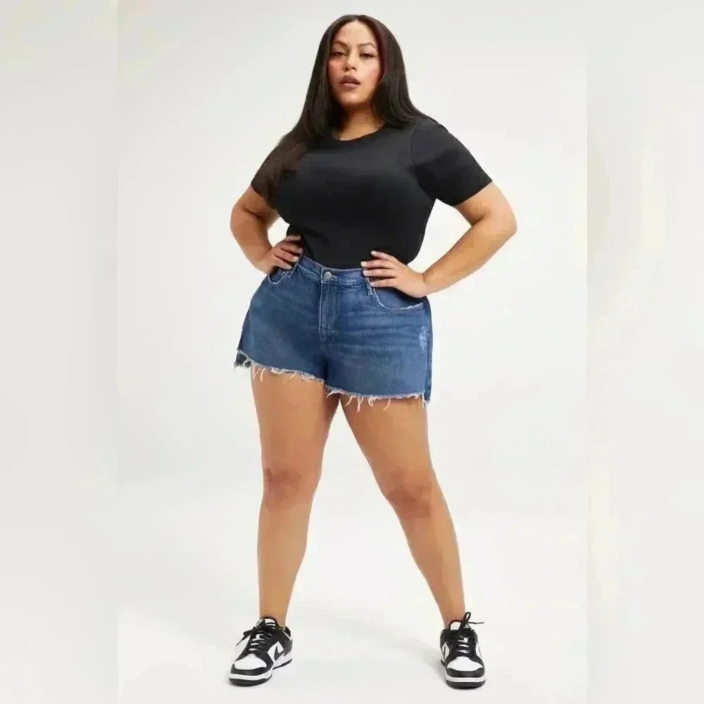 NWT Good American GOOD ’90S SHORTS 20